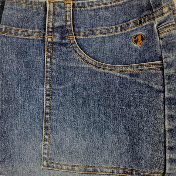 🔥 Rare Duck Head Utility Jeans Vintage Cargo Style Sz 10 Y2K Wideleg Workwear - Picture 7 of 7